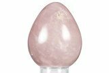 Polished Rose Quartz Egg - Madagascar #356207-1